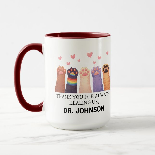 Mug Custom Animal Doctor | Happy Doctor’s Day (Gauche)