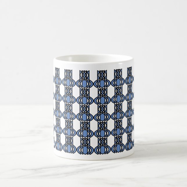 Mug Custom Blue Abstract (Centre)