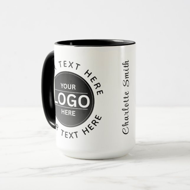 Mug Custom Business Brand Logo (Devant gauche)