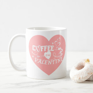 Mug Custom Coffee Lover Pink Heart Arrow Valentine