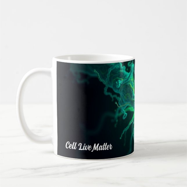 Mug Custom Doctor Nurse Biological Cell Science Art (Gauche)