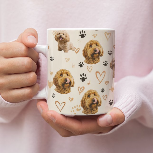 Mug Custom Dog Photo Pattern  (Créateur téléchargé)