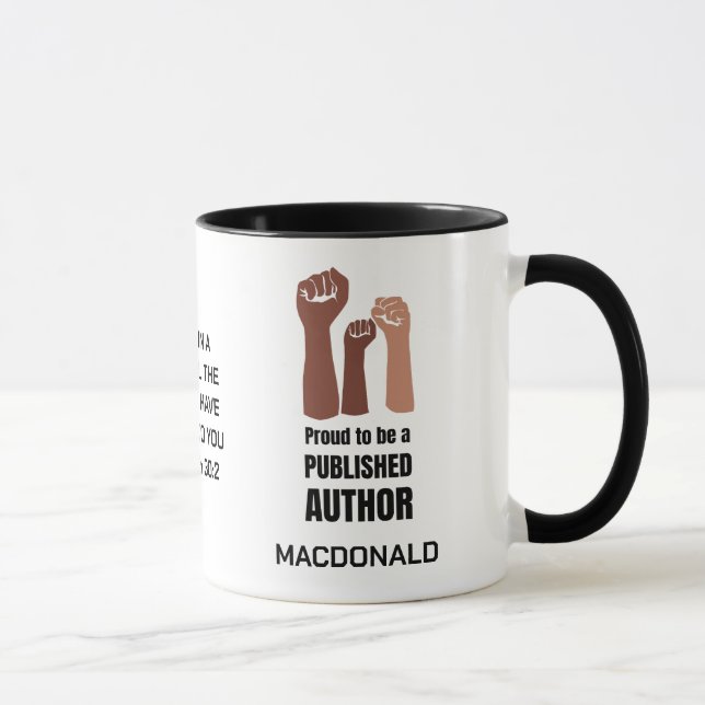 Mug Custom FID NOIR PUBLIÉ AUTEUR Christian (Droite)