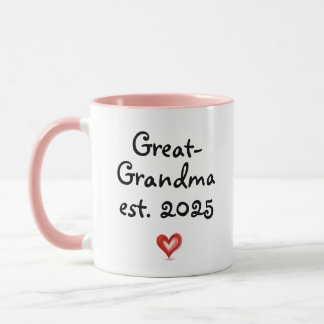 Mug Custom Gift For Great-Grandma, Personalized Year