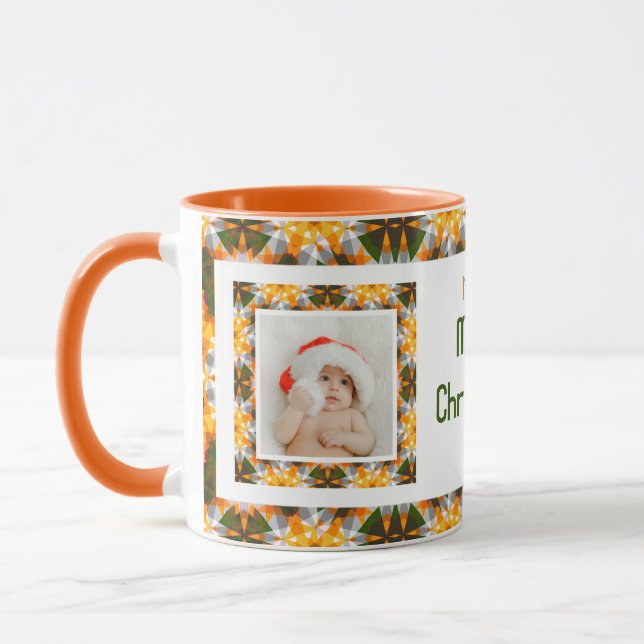Mug Custom Jolly Automne Motif Photo Tea Photo (Gauche)