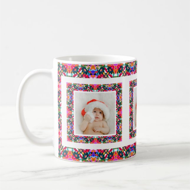 Mug Custom Jolly Noël Motif Photo Tea (Gauche)