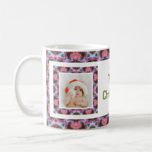 Mug Custom Joyeux rose automne automne Noël Photo Tea