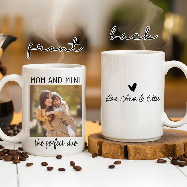Mug Custom Mom and Mini Mug, cadeau d'anniversaire pou (motherhood gift, mom and daughter mug, mama mug, mother’s day mug, birthday mug, Christmas gift mug)