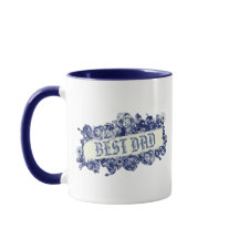 Custom Navy Vintage Fête des pères Aimer Papa