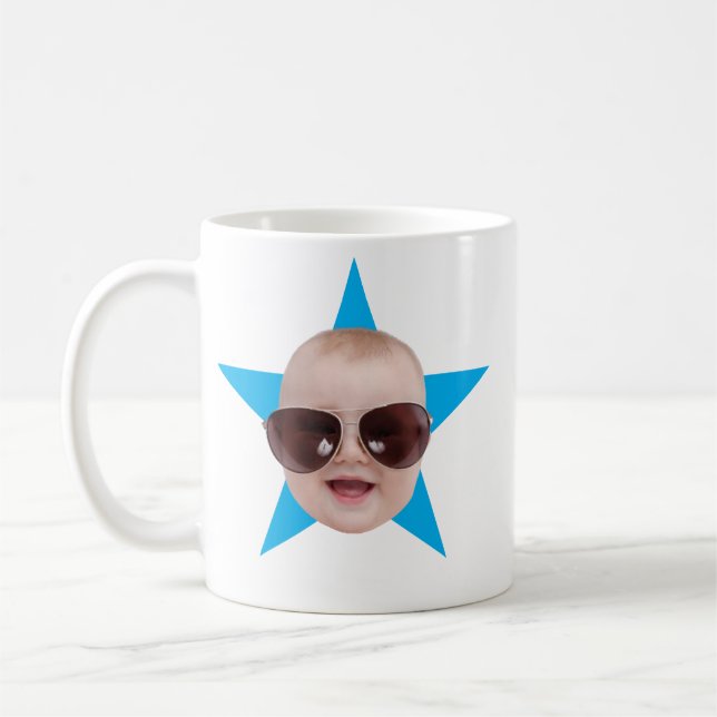 Mug Custom Office Star FaceThe Office TV Show Gifts (Gauche)