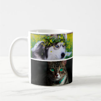 Mug Custom Pet 4 Photo Collage for Cat Dog Lovers gift