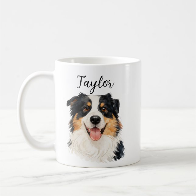 Mug Custom Pet from Photo & Name – Personalized Dog (Gauche)