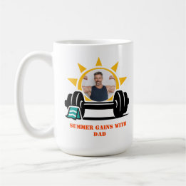 Mug Custom photo Dad's Summer Barbell Father's Day