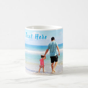 Mug Custom Photo et texte - Your Own Design - Pour pap