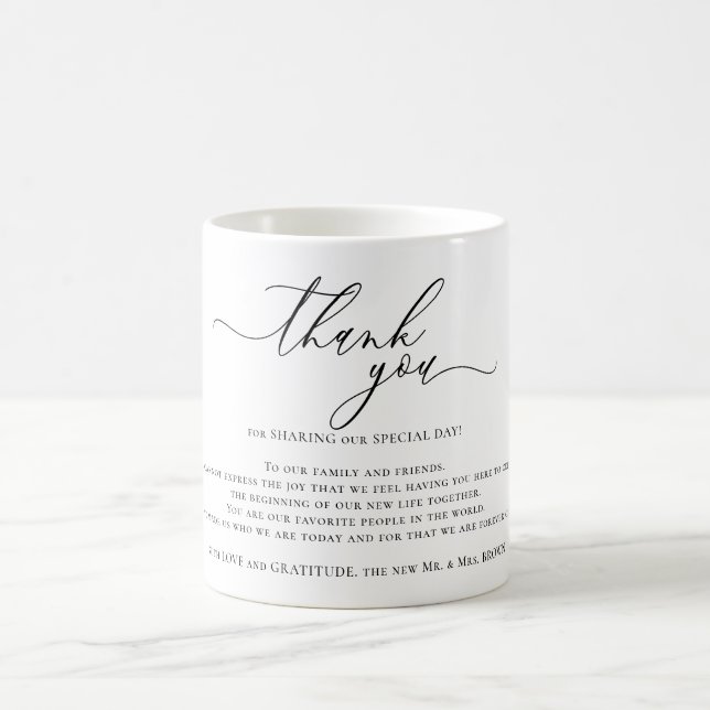 Mug Custom Poem Thank You (Centre)