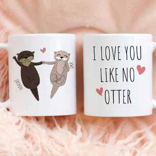 Mug Customisé Je t'aime comme pas de Otter