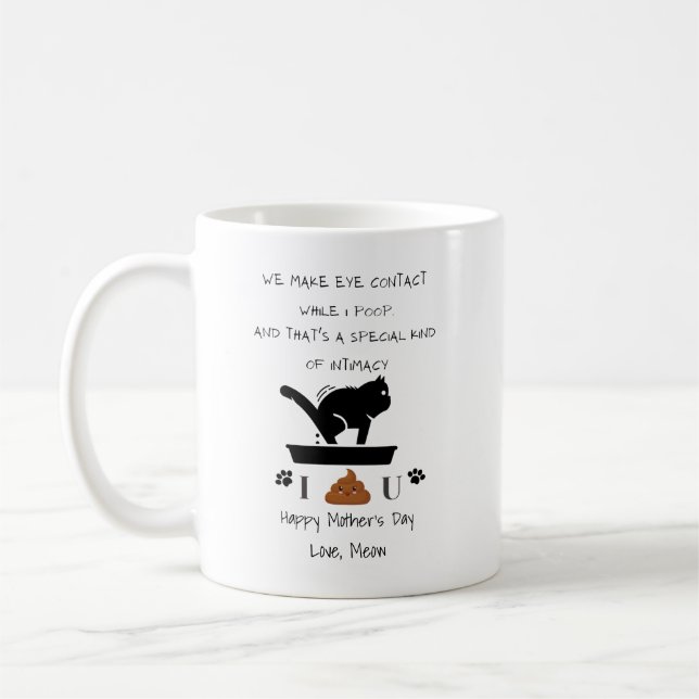 Mug Customisé Nous faisons le contact visuel pendant q (Gauche)
