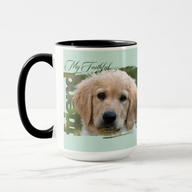 Mug Customizable Pet Photo - "My Faithful Friend" (Gauche)