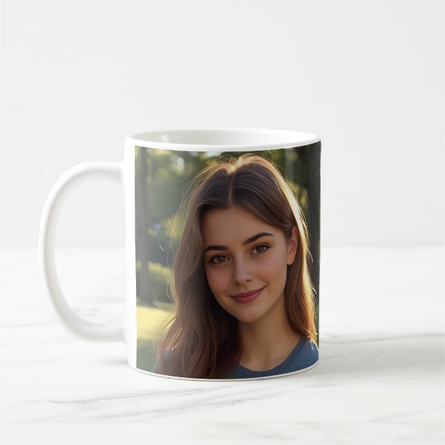 Mug Customized with two photos (Gauche)