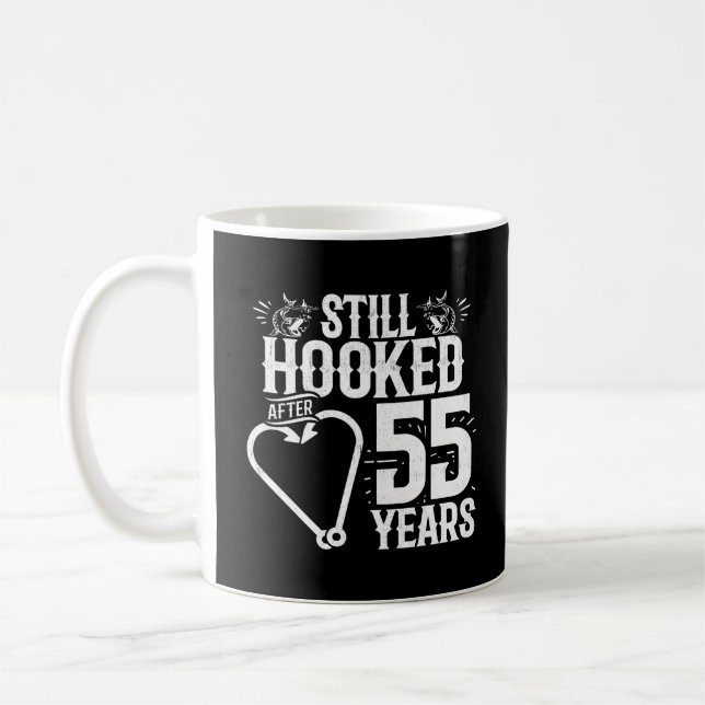 Mug Cute 55e anniversaire de mariage pour couples mari (Gauche)