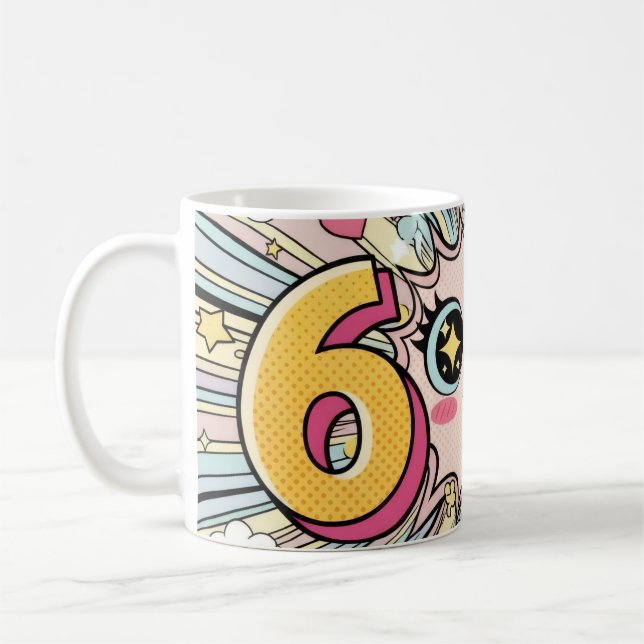 Mug Cute 6 7 Brainrot Chibi Anime (Gauche)