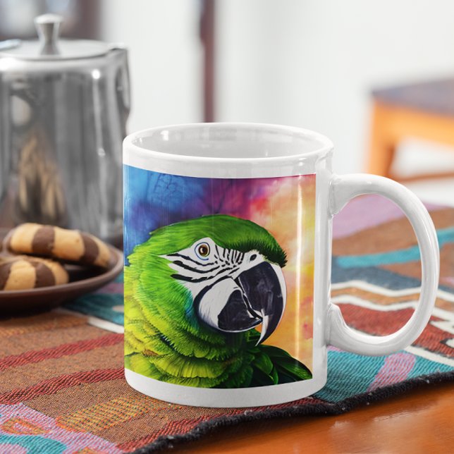 Mug Cute AI Généré Perrots Gros Plan (Créateur téléchargé)