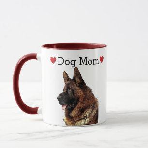 Mug Cute Allemand Berger Coeur Chien Maman Chiot