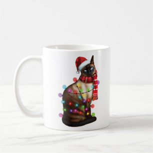 Mug Cute Amoureux des chats siamois Funny Noël cadeau