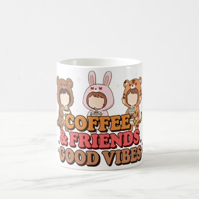 Mug Cute Animal Friends Coffee Lovers (Centre)