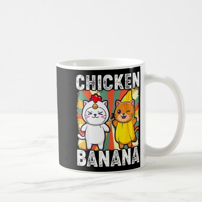 Mug Cute Animals In Chicken And Banana Costumes Kawaii (Droite)