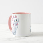 Cute Aristocats Blanc et Rose Chat Disney