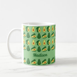 Mug Cute Avocado Lover personnalisé vert