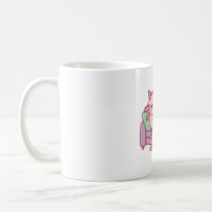 Mug Cute Axolotl Chilling Avec Téléphone Boule Thé Et