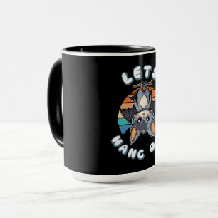 Mug Cute Bat Hanging et Retro Sunset Allons-y