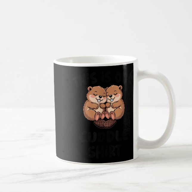 Mug Cute Beaver This Is Our Cuddle  (Droite)