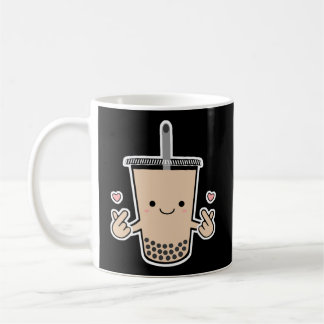 Mug Cute Boba K Pop Bubble Lait Thé Coréen Doigt