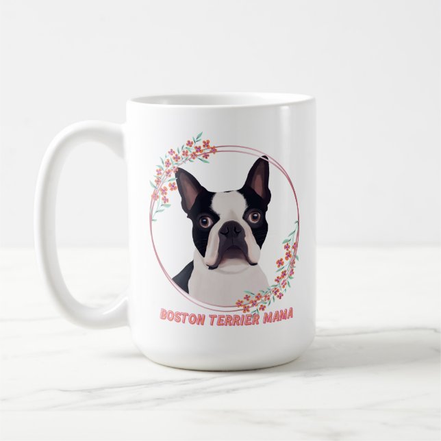 Mug Cute Boston Terrier - Boston Terrier Mama (Gauche)