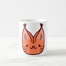 Cute bouchon de chat orange