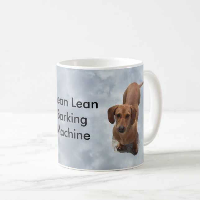 Mug Cute Brown Dachshund Machine à aboyer (Devant droit)