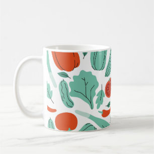 Mug Cute Cartoon Food : Motif de légumes vibrants