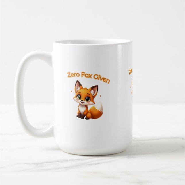 Mug Cute Cartoon Fox – Adorable Kawaii Style (Gauche)