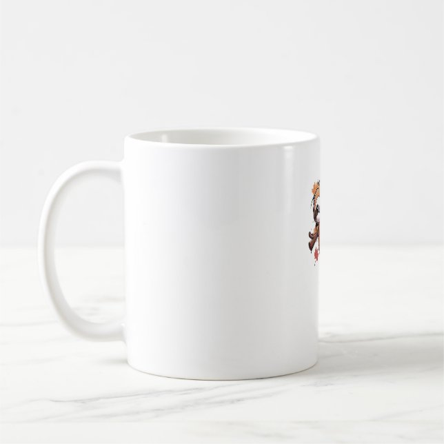 Mug Cute Cartoon Sloth with Pumpkin - Autumn Season Ov (Gauche)