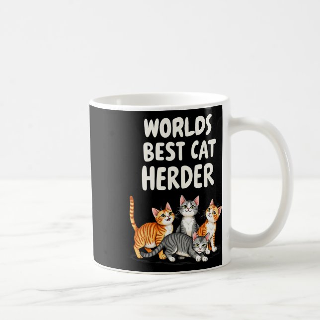 Mug Cute Cat Maman Mondes Meilleur Herder de Chat Drôl (Droite)