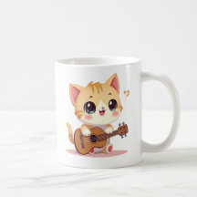 Cute Cat's Ukulele Moment