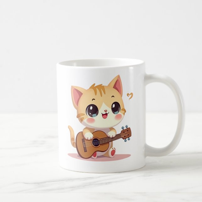 Mug Cute Cat's Ukulele Moment (Droite)