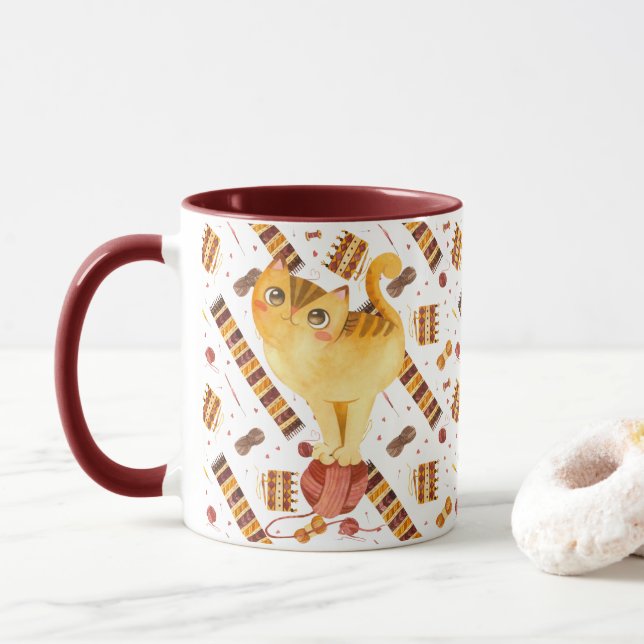 Mug Cute chat (Avec donut)
