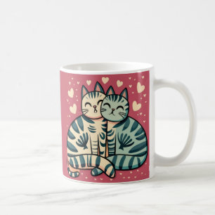 Mug Cute chats Valentine