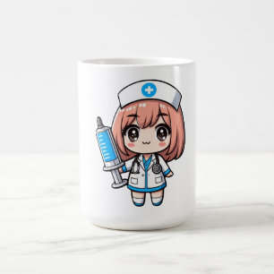 Mug Cute Chibi Nurse - soins de santé, anime, médecine