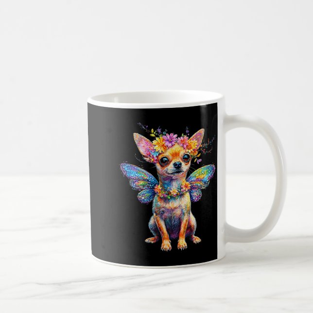 Mug Cute Chihuahua Dog Angel With Wings  (Droite)