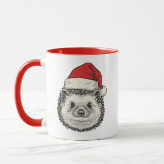 Mug Cute Christmas Hedgehog
